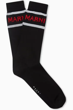Marni Logo Socks in Cotton-blend Knit