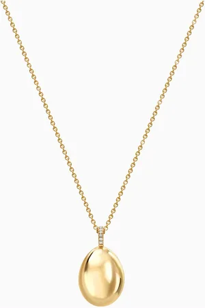 Faberge Essence Egg Pendant Necklace in 18kt