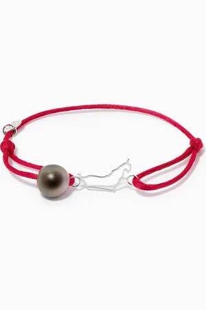 Robert Wan Wan Design Pearl Charm Bracelet in 18kt White Gold