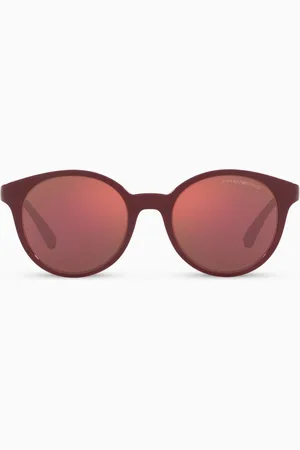 Emporio Armani Round Frame Sunglasses in Acetate