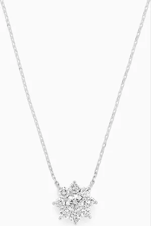 Fergus James Flower Diamond Necklace in 18kt Gold