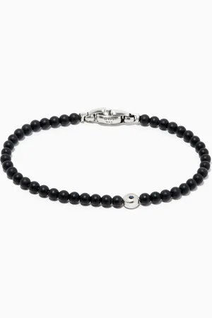 David Yurman Spiritual Beads Evil Eye Bracelet with Onyx & Sapphire
