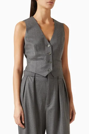 WARDROBE.NYC Single-breasted Waistcoat in Wool