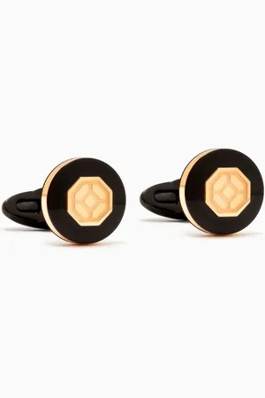 MONTEGRAPPA Il Signore Cufflinks in Gold-plated Metal