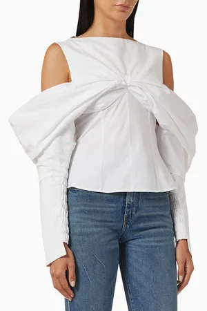 NAFSIKA SKOURTI Opera Top in Cotton