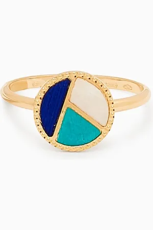 Damas Amelia Barcelona Mosaic Mother-of-Pearl Ring in 18kt Gold