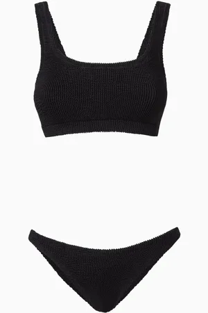 Reina Olga Ginny Two-piece Bikini Set in Stretch Ribbed Knit