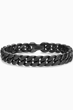 David Yurman Curb Chain Link Bracelet in Titanium