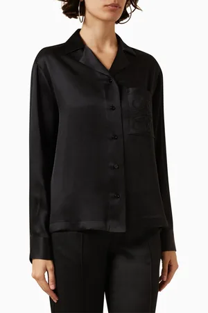 Loewe Anagram Pyjama Blouse in Silk