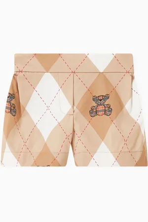 Burberry Argyle-print Shorts in Cotton