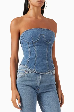 MAGDA BUTRYM Jeans Corset in Denim