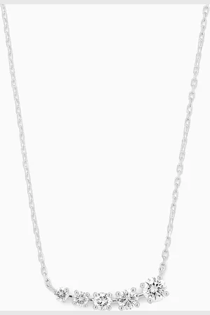Fergus James Half Moon Diamond Necklace in 18kt Gold