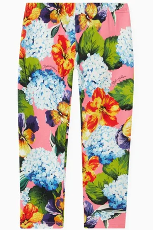 Dolce & Gabbana Hydrangea Leggings in Jersey