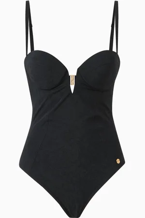 VERSACE Medusa Coin One-piece Swimsuit in Stretch Jacquard