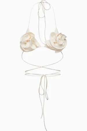MAGDA BUTRYM Roses Triangular Bikini Bra in Nylon