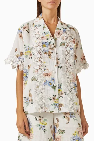 ZIMMERMANN Applique Oversized Shirt
