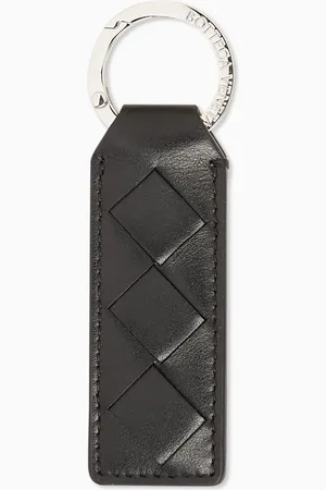 Bottega Veneta Tab Key Ring in Intrecciato Leather