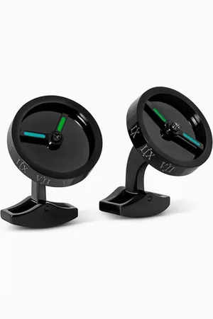 Tateossian Reminder Watch Cufflinks in Stainless Steel