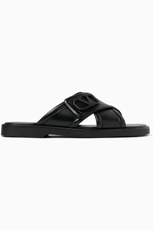 VALENTINO GARAVANI Criss Cross Sandals in Leather