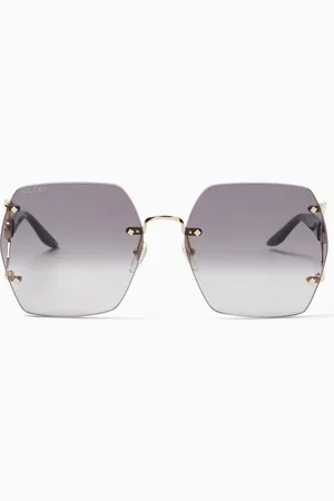 Gucci Square Sunglasses in Metal and Recycled Acetate