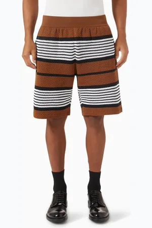 Burberry Stripe Track Shorts in Polyamide