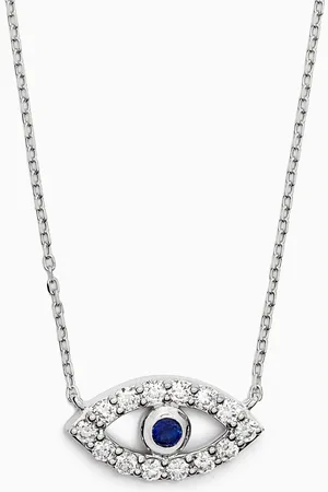 Fergus James Evil Eye Emerald & Diamond Pendant Necklace in 18kt Yellow Gold