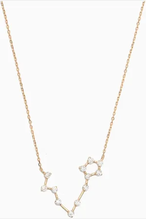 Fergus James Pisces (19 February - 20 March) Constellation Diamond Necklace in 18kt Yellow