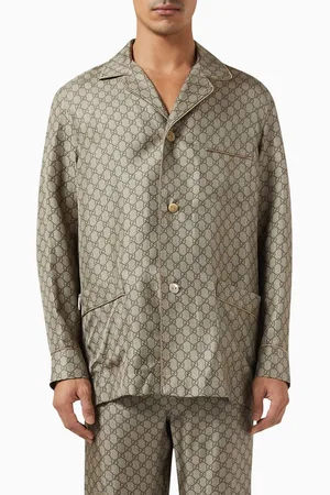 Gucci GG Supreme Print Jacket in Silk Twill