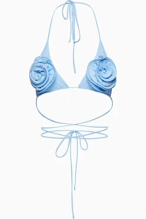 MAGDA BUTRYM Roses Triangular Bikini Bra in Nylon