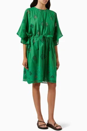 Erdem Cutout Mini Kaftan in Cotton