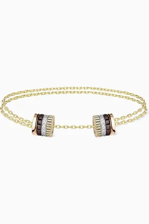 Boucheron Quatre Classique 2 Motif Diamond Bracelet in 18kt Yellow