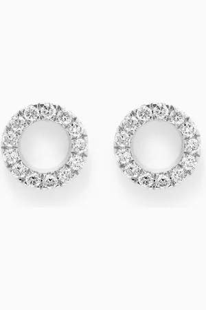 Fergus James Circles Diamond Stud Earrings in 18kt Gold