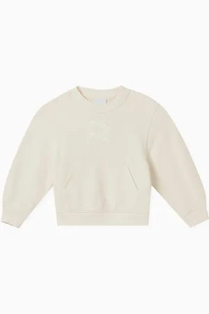 Burberry Logo-embroidered Sweatshirt in Cotton