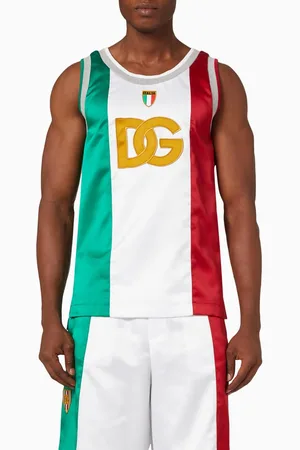 Dolce & Gabbana DG Logo Tank Top in Satin