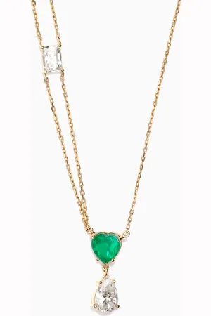 Dima Emerald & Topaz Necklace in 18kt