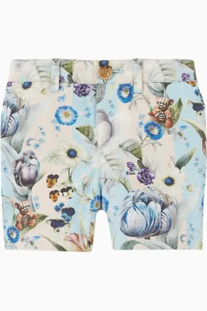 Burberry Royston Floral Pattern Shorts in Cotton