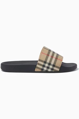 Burberry Furley Slides in Vintage Check
