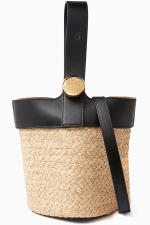 Loewe Mini Pebble Bucket Bag in Grained Calfskin
