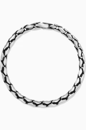 David Yurman Medium Fluted Chain Bracelet in Sterling , 5mm