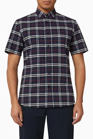 Burberry Small Scale Check Stretch Cotton Shirt