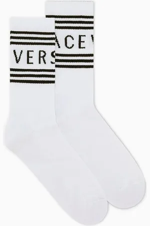 VERSACE 90s Vintage Socks in Cotton-blend