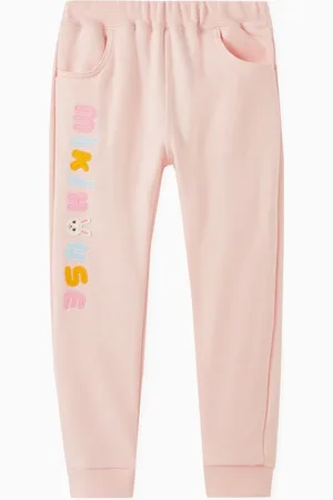 Miki House Logo Trousers in Cotton