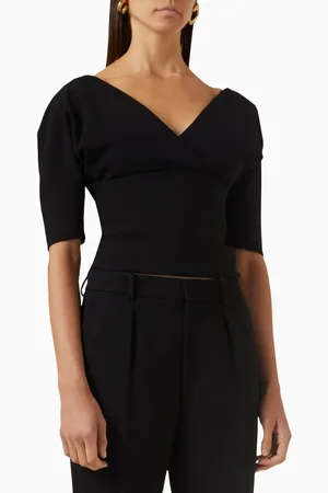 Salvatore Ferragamo Kimono Top in Wool