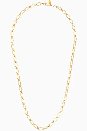 Dima Hand Hammered Coin Chain Necklace in 18kt