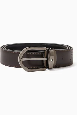 Montblanc Reversible Horseshoe Buckle Belt in Leather, 30mm