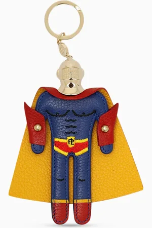 FAURÉ LE PAGE Arthur Superhero Keychain in Calf Leather