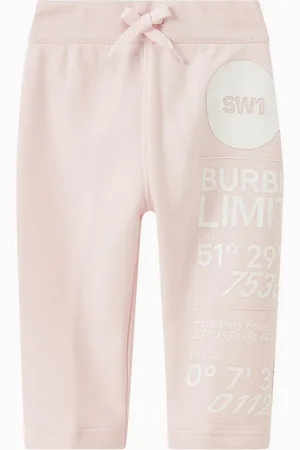 Burberry Angie Address Print Sweatpants in French Terry
