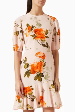 Erdem Floral-print Dress in Silk