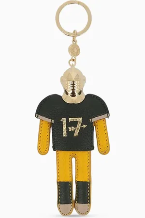FAURÉ LE PAGE Arthur the Quarterback Keychain in Calf Leather