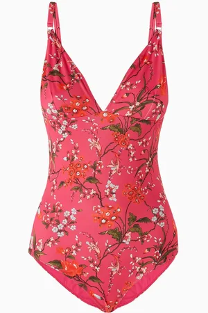 Erdem Floral-print One-piece Swimsuit in Lycra
